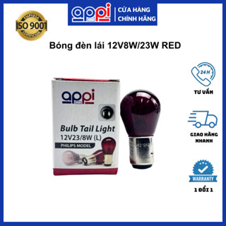  Bóng đèn hậu phù hợp Yamaha Suzuki 12v8w 23w đỏ  5XK  chính hãng APPi 