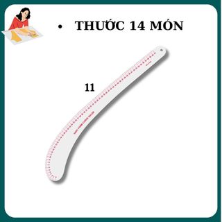 COMBO thước cắt may 14 MÓN  [ FREESHIP ] thước nhựa dẻo (CÓ BÁN LẺ)