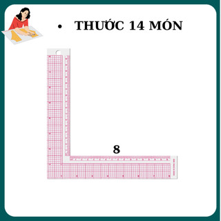 COMBO thước cắt may 14 MÓN  [ FREESHIP ] thước nhựa dẻo (CÓ BÁN LẺ)