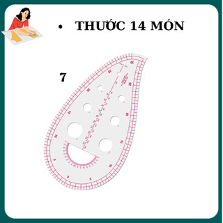 COMBO thước cắt may 14 MÓN  [ FREESHIP ] thước nhựa dẻo (CÓ BÁN LẺ)