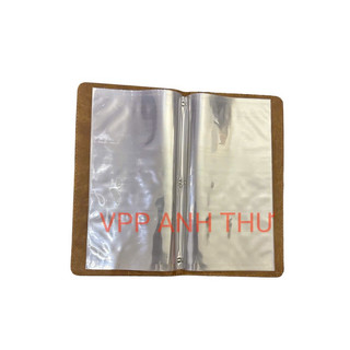CUỐN BÌA MENU DA GỖ 10-20 LÁ 2010 ( 16x29 cm)