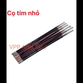 Cọ tàu viết thư pháp nét nhỏ thân gỗ - cọ tím đủ size