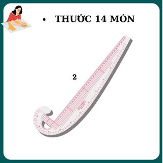 COMBO thước cắt may 14 MÓN  [ FREESHIP ] thước nhựa dẻo (CÓ BÁN LẺ)