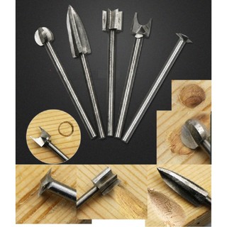 Điêu khắc gỗ - Bộ 5 mũi lũa cán 3mm