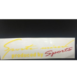 Decal SPORT MIND khổ lớn kích thước 35cm X 12 cm