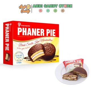 Bánh Socola Phạm Nguyên Kem Marshmallow Phaner Pie Hộp 336g