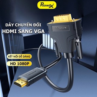 Dây cáp chuyển đổi HDMI sang VGA độ phân giải full HD 1080 đường truyền ổn định hình ảnh mượt mà- Poermax AD037