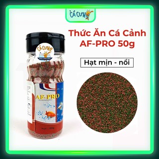 Thức ăn cá af-pro hạt mịn 50g - thức ăn nổi cho cá cảnh