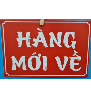 Bảng treo 2 mặt HÀNG MỚI VỀ và XÃ HÀNG FREE SHIP RẺ treo ở shop để tiện lợi thông báo đến khách hàng