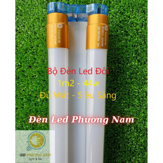 Bộ bóng led đôi 1m2 22w cao cấp siêu sáng , 1 máng đôi, 2 bóng tuýp