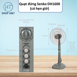 Quạt đứng Senko DH1600( có hẹn giờ)