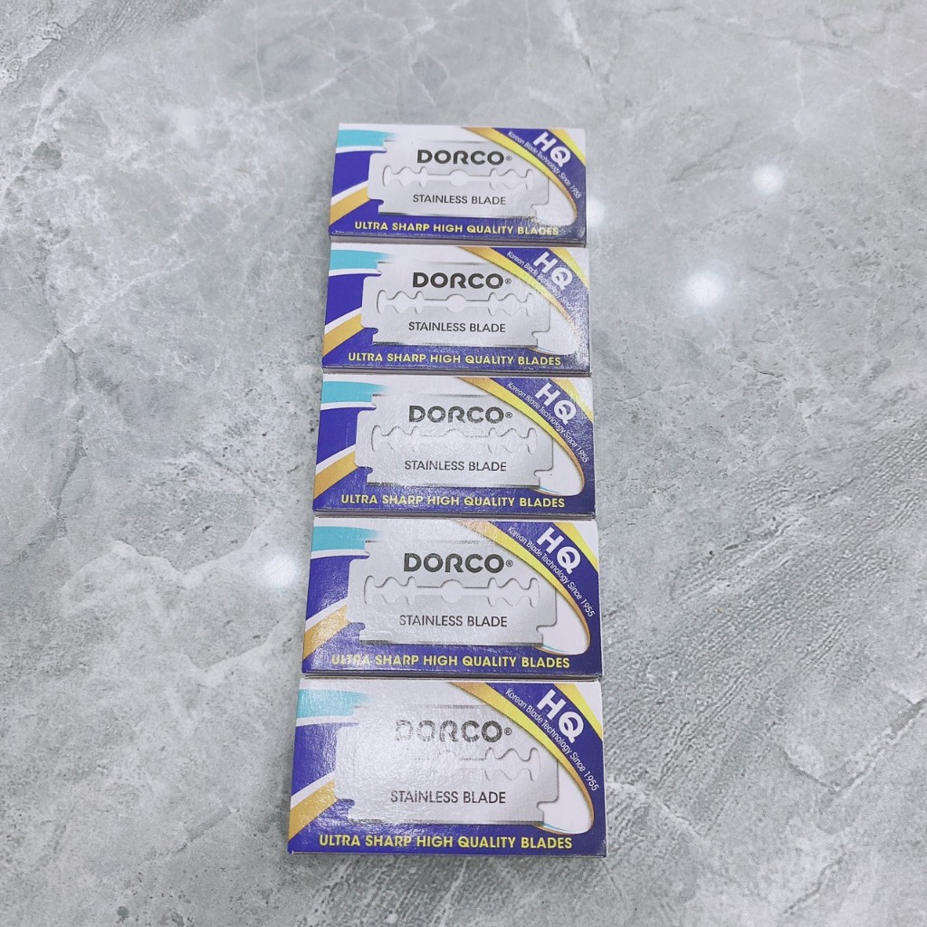 1 hộp dao lam DORCO-ST300(HỘP 10 LƯỠI)