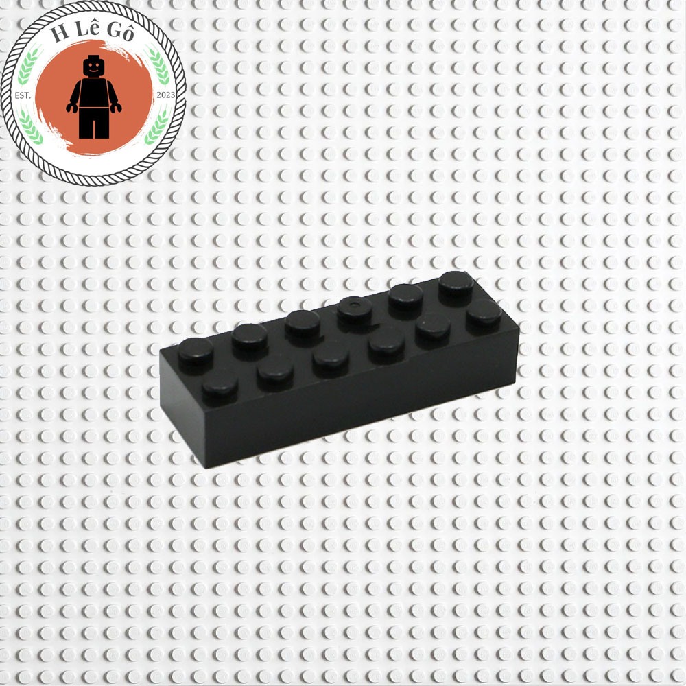 Viên gạch MOC cao 2x6 màu đen hàng mới