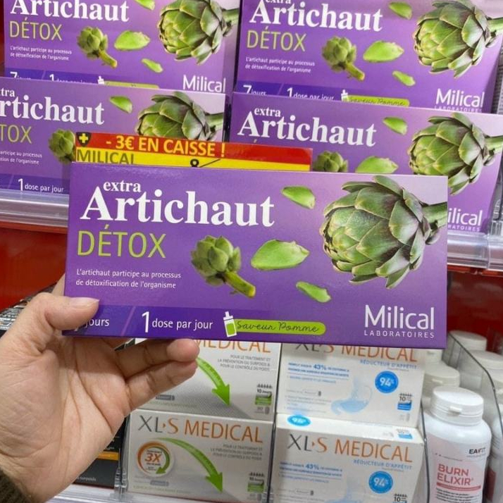 Detox Cơ Thể, Thải Độc Gan Milical Artichaut Detox 7 Ngày - THẢI ĐỘC ATISO ĐẬM ĐẶC
