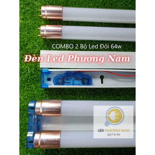 [Cao Cấp] Bộ Led Đôi 1m2 - 100w (1 máng & 2 bóng 50w)