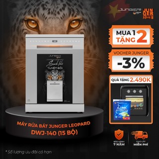 Máy rửa bát junger dwj-140 dung tích 15 bộ sạch khô tuyệt đối bảo hành 7 năm