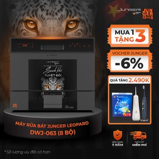 Máy rửa bát junger dwj-063 dung tích 8 bộ rửa sạch sấy khô bảo hành 5 năm