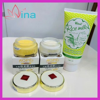 Combo kem sâm Aopei dưỡng trắng nám tàn nhang