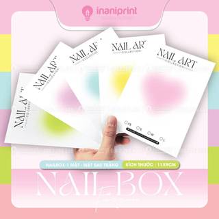 Combo 100 BÌA NAILBOX 1 MẶT + Bịch Kiếng