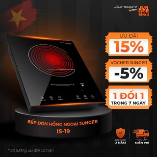 Bếp đơn hồng ngoại junger is-19 2200w không kén nồi hàng chính hãng bảo hành 24 tháng
