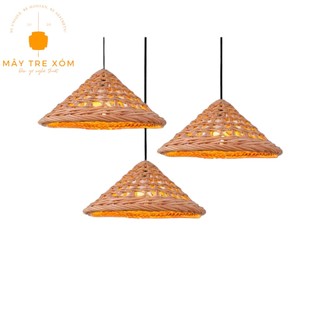 Đèn mây đan- đèn trang trí thả trần