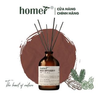 Tinh dầu khuếch tán dạng que Hương gỗ ấm Homer Thiên nhiên - Dung tích 100ml/250ml