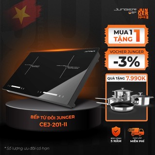 Bếp từ đôi junger cej-201-ii 4000w 8 mức nhiệt độ bảo hành 36 tháng