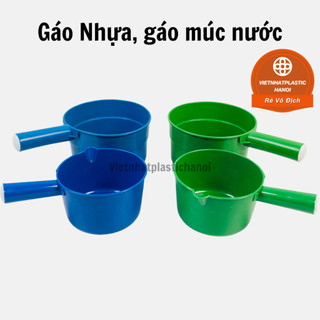 Gáo Nhựa Gia Long to nhỏ, Chất Liệu Nhựa Nguyên Sinh Cao Cấp, Thân Thiện Với Môi Trường