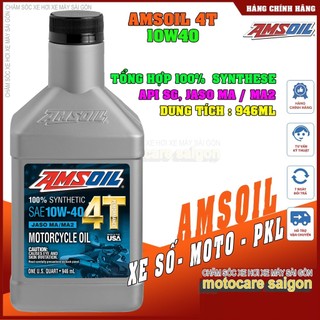 Nhớt amsoil 4t 10w40 performance 0,8l - 1,4l