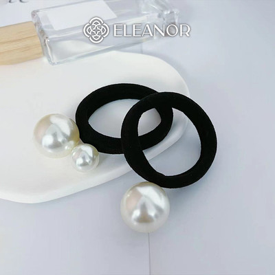 Dây buộc tóc nữ Eleanor Accessories ngọc trai nhân tạo dây cột tóc basic phụ kiện tóc 8133