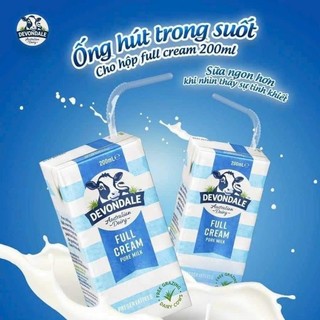 Hỏa tốc date 2027 Thùng sữa tươi devondale 200ml