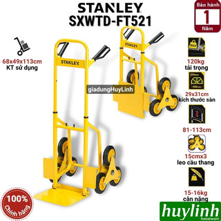 Xe kéo đẩy hàng leo cầu thang Stanley SXWTD-FT521 - Tải trọng 120kg