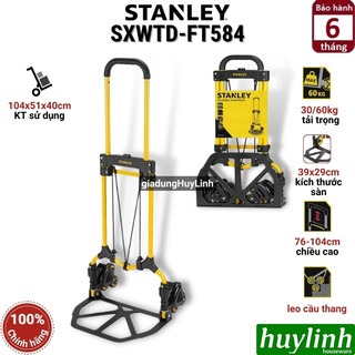 Xe kéo đẩy hàng leo cầu thang Stanley SXWTD-FT584 - Tải trọng 30/60kg