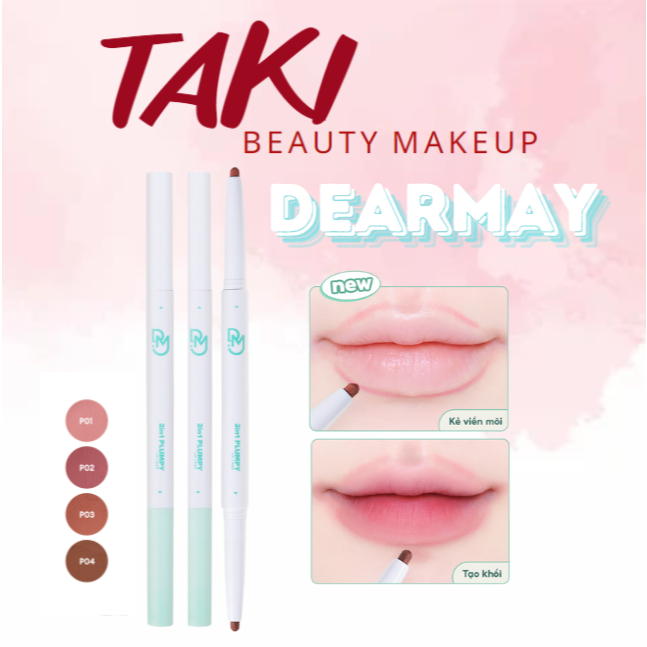 Chì Kẻ Viền Môi DearMay 2in1 Plumpy Lip Liner 0.36g