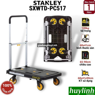 Xe kéo đẩy hàng 4 bánh gấp gọn stanley sxwtd-pc517 - tải trọng 120kg