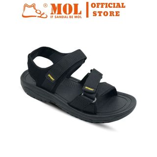 Sandal nam Rova quai ngang RV873B màu đen