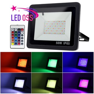 Đèn Pha Led Đổi màu RGB 10W 20W 30W 50W Có Điều Khiển. QUAY tiktok lung linh