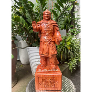 Tượng trần quốc tuấn Trần Hưng Đạo bằng gỗ hương (cao 20, 30, 40cm)