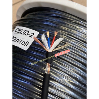 Dây tín hiệu 2 lõi và lưới chống nhiễu nhập khẩu hãng CBL- LS. Dây đồng, vỏ mềm dẻo. Báo giá 1m