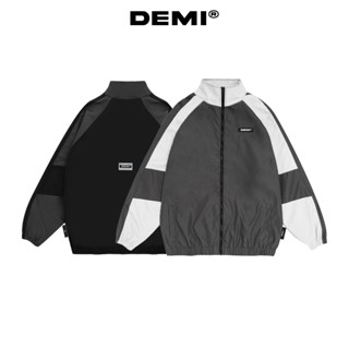 Áo khoác dù nam nữ form rộng giá rẻ NULLED cổ trụ phối màu đen xám local brand | DE-AK53