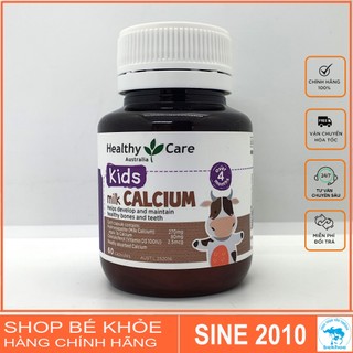 Canxi sữa Milk calcium Healthy care - Milk canxi 60v úc
