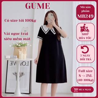  Váy bầu công sở GuMe đầm bầu thiết kế dáng suông chất vải mềm mặc đi làm đi chơi MB249 