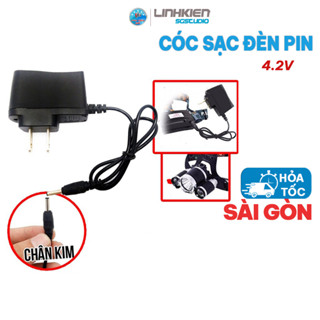  GIÁ SỈ  Cóc sạc đèn pin 4.2v chân tròn cho pin 18650 CHO ĐÈN ĐỘI ĐẦU ĐÈN PIN CẦM TAY