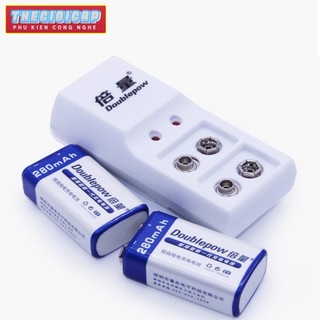 Bộ sạc pin vuông DP-B09 Kèm 1 pin 9V 280mAh Doublepow