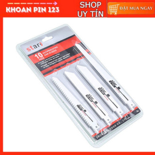 Bộ 10 lưỡi cưa đa năng cắt gố và kim loại bằng thép carbon