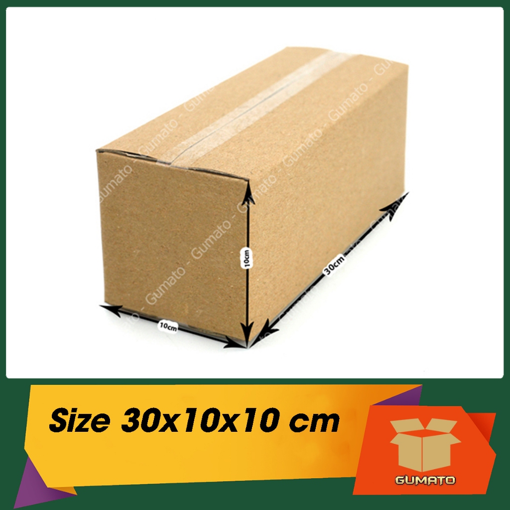 Size 30x10x10 cm, hộp giấy thùng carton gói hàng tại Gumato (Mã số P78)