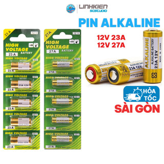 Pin ALKALINE 12V 23A và 12v 27A Điện Áp Cao Dùng Cho Remote RF, Cửa Cuốn, Smart Key Xe, Chuông báo