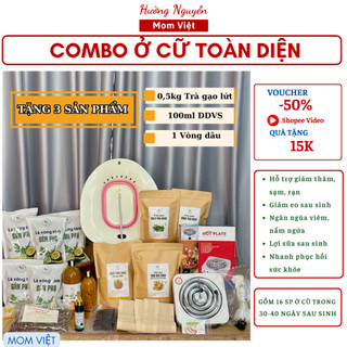 Combo cho bà bầu 🎁 MOM VIỆT 🎁 Bộ sau sinh cho mẹ ở cữ , xông tắm sau sinh , lợi sữa , hết thâm rạn , hồi phục sức khỏe