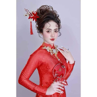 châm cài tóc áo dài