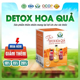 Hộp 30 Túi Detox Hoa Quả 39 Thành Phần Mix Thành 6 Vị Khác Nhau Giúp Giảm Cân, Làm Đẹp Da, Thon Gọn Vóc Dáng
